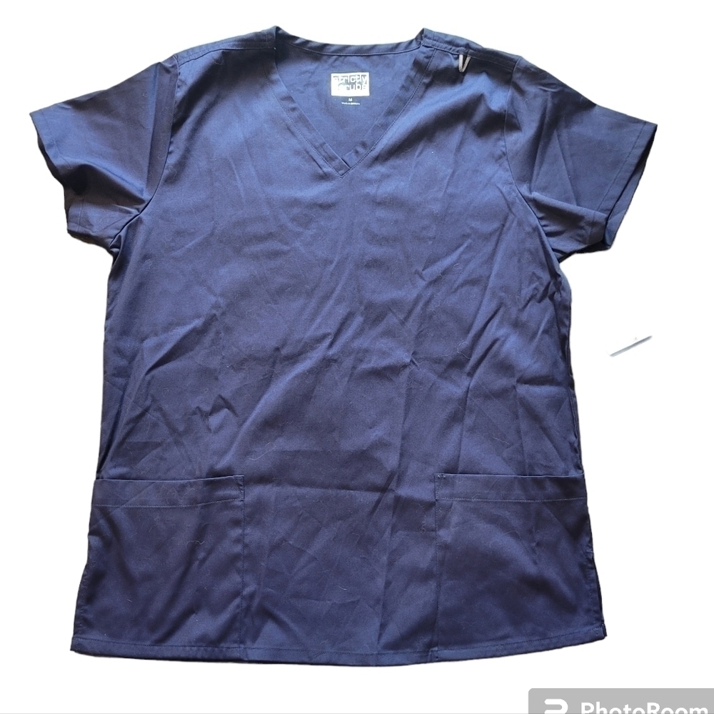 STRICTLY Scrubs Womens Blue Scrub Top